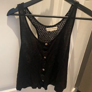 Black crop top/ tank